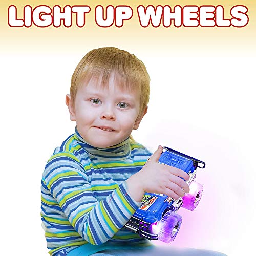 Light Up Monster Truck Set for Boys and Girls by ArtCreativity - Set Includes 2, 6 Inch Monster Trucks with Beautiful Flashing LED Tires - Push n Go Toy Cars Fun Gift for Kids - for Ages 3+ Light Up Monster Truck Set for Boys and Girls by ArtCreativity - Set Includes 2, 6 Inch Monster Trucks with Beautiful Flashing LED Tires - Push n Go Toy Cars Fun Gift for Kids - for Ages 3+